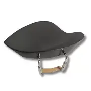 Violin Teka Model Chinrest Ebony Wood Chromium Brackets Set Of 1 Pieces 4/4
