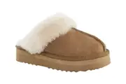 UGG Outback Platform Scuff Slides (Chestnut, Size 6M/7W US)