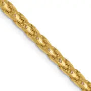 24 Inch 14K 2.45mm D/C Open Franco Chain