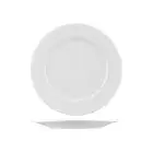 18x White Round Wide Rim Plate 280mm AFC Bistro Porcelain Crockery Dinner Serve