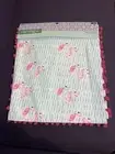 Hobby Lobby Table Runner 16”x72” Flamingos Pom Pom