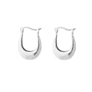 Culturesse Paloma Fashion Bowl Earrings Solid Sterling Silver Rhodium Plating