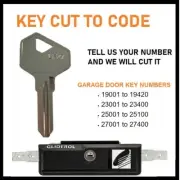 Replacement key for Gliderol Garage Roller Door Lock Keys Cut To Code Number