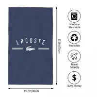 在飛比找Yahoo!奇摩拍賣優惠-Lacoste (6) 吸水毛巾 方巾 洗臉毛巾  沙灘擦手