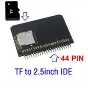 USA Micro SD To 2.5 44pin IDE Adapter Reader TF CARD To IDE For Laptop FAST SHIP
