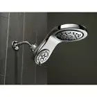 RTLS $109- DELTA HYDRODRAIN 5 SPRAY 2-IN-1 LARGE FIXED CHROME SHOWER HEAD 7-7/8