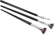 OHPHCALL Eyelash Brush Set Fan Shaped Mascara Wands Scallop Edge for Lashes Gentle Bristles for Lash Extensions 1 Set