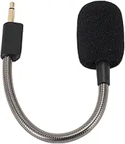 Replacement Game Mic for Razer Blacks Hark V2 BlackSharV2 Pro, Noise Cancelling Sponge Adjustable Microphone Arm, 3.5 mm Socket Removable Game Boom Microphone for Razer Blacks