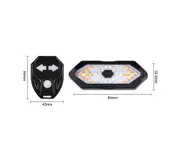 2Pcs Bicycle Light Remote Control Turn Signal Bike Tail Light with Turn Signals Bike Taillight Horn USB