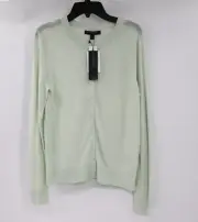 NWT Banana republic sweater Womens small crewneck textured cardigan light green