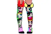 Madmia Socks Ages 6-99 One Size Fits Most - THE POWERPUFF GIRLS Novelty Socks