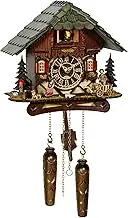 Trenkle Quartz Cuckoo Clock Black Forest House with Music and Light
