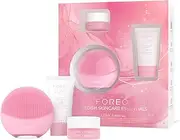 [FOREO] LUNA 4 mini Set Face Cleansing Brush & Massager + Ultra-Nourishing Cleansing Balm, 15 ml + Micro-Foam Cleanser 2.0, 20 ml - Face Care - Facial Skin Care Products for All Skin Types