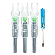 1Set Luminous Archery Nock Tail LED Lighted Nock Tail Fits for Od6.2 Shaft I2X2