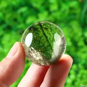 Gemstone 1.4" Citrine Hand Carved Crystal Ball/Sphere, Crystal Healing