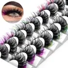 9 Pairs D Curl Faux Mink Lashes Fluffy Long Thick Volume Fake Eye Lash Women
