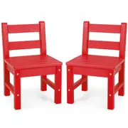 Giantex Kids Chairs Toddler Activity Play Study Chairs Children Furniture Outdoor & Indoor Red