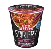 Nissin Cup Noodles Stir Fry Asian Noodles in Sauce Sweet Chili Pack of 6