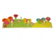 BN WOODEN PINK FLOWER COAT HOOKS - GREAT GIFT IDEA