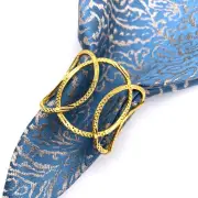 6pcs Napkin Holders Elegant Anti-rust Table Decoration Napkin Rings Minimalist