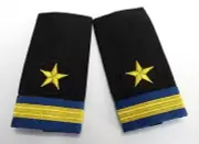 Shoulder Slides Officer Hook & Loop Epaulettes Air Force With Gold Bar & Star