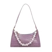 Retro Casual Women Totes Shoulder Bags Female Pu Leather Solid Color Chain Handbag Fashion Exquisite Shopping Bag
