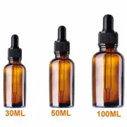 Amber Glass Liquid Dropper Reagent Eye Pipette Essential Oils Bottle AU 5-100ML