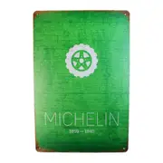 Tin Sign Michelin 1859-1940 Sprint Drink Bar Whisky Rustic Look