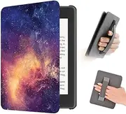 T Tersely Slimshell Case Cover with Hand Strap Belt for 7" All-New Kindle Paperwhite 12th 2024 or Kindle Paperwhite Signature Edition 2024, Smart Shell with Auto Sleep/Wake - Galaxy