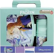 Frozen Rectangular Lunch Box and Sport Bottle Set 380 ml