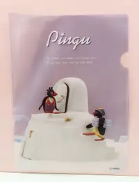 在飛比找Yahoo奇摩購物中心優惠-【震撼精品百貨】Pingu_企鵝家族~文件夾-藍#73850