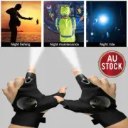 Finger Gloves with LED Light Flashlight Tools Outdoor Gear Rescue Torch Fishing