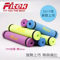 在飛比找Yahoo!奇摩拍賣優惠-【Fitek健身網】TPE瑜珈墊 6mm✨環保無毒材質✨超美