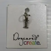 Dogeared 925 Sterling Silver Retro Charm Pendant Lowercase Letter Initial I