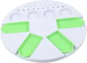 UTHCLO Rhinestone Painting Tray Holder for DIY Diamond Beads 4 Plate Organizer Spill-Proof Mix-Proof Square Round Full Drill Partial Drill