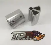 GO KART - PEDAL EXTENSIONS - ANODISED SILVER COLOUR