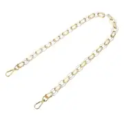 24 Inch Acrylic Chain Purse Strap Replacement Luxury Handbag Strap, Transparent