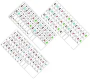 Milisten 3Pcs Cartoon Piano Note Stickers for Keys Removable Labels for Electronic Keyboard Easy to Install and Safe for Beginners Note Guide for Learning Piano