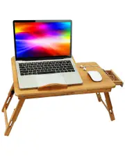 Fresh Fab Finds iMounTEK Bamboo Lap Desk with Foldable Leg & Adjustable Tilt Surface