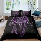 Cover Bohemian Style Bedding Set for Kids Boys Girls Indian Hippie Feather
