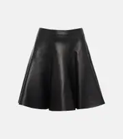 [Alaia] Alaïa Leather miniskirt AU 14 black