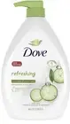 Dove Refreshing Skin Body Wash, Cucumber and Green Tea 34 Fl Oz