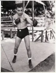 Pedro Montanez In Boxing Stance 1937 Old Boxing Photo