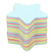 6Pcs 2.7"x2.7" Star Shape Sticky Notes, 100 Sheets/Pad Memo Pads, 4 Colors