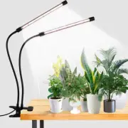 6000K LED Grow Light, Clip-On Full Spectrum Lamp with Timer, Dimmable for Indoor