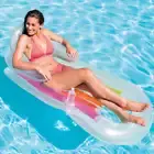 Inflatable Pool Lounger Vinyl Air Mat Floating Raft Swimming Lounge Bed vidaXL