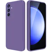 MCC For Samsung Galaxy S24 FE 5G Soft Liquid Silicone Shockproof Case Cover S24FE S721 [Dark Purple]
