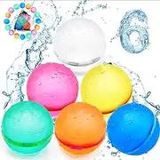 Reusable Soft Silicone Water Balloons – Self-Sealing Quick Fill, Eco-Friendly Water Balloons,Refillable Water Balls for outdoor Water Fights, Summer Fun water games, and swimming pool Parties