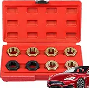 Thread Chaser Set - Metric Restorer Kit Thread Chaser Set | Hex Tap Die Repair Tool Portable Tapping Accessories for Motorcycle