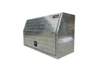 1450mm aluminium fully open toolbox 3mm checker plate whale tail locks
